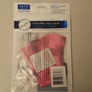 🆕️Bespoke Washable face mask  "Fuschia" L/XL